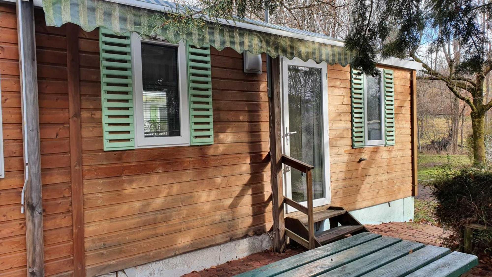 Camping L'Enclave Mobil-Home Estavar المظهر الخارجي الصورة
